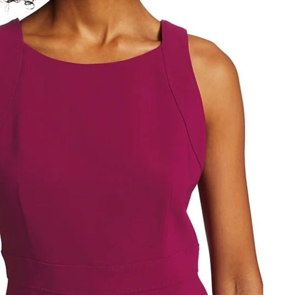 MAXMARA Wool Blend Sheath Dress w Side Slit - Picture 5 of 6